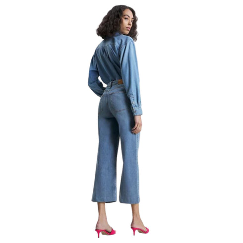 Jeans Donna cropped con gamba larga Denim Tommy Hilfiger- Francavilla Moda